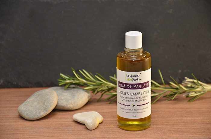 Huile de massage Jolies Gambettes - Le Domaine des 1000 plantes
