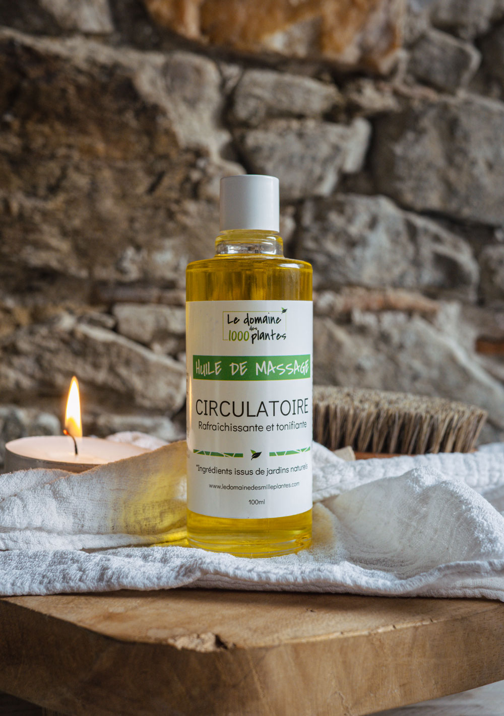 Huile de soin circulatoire